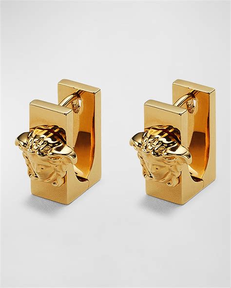 versace earring men|versace medusa stud earrings.